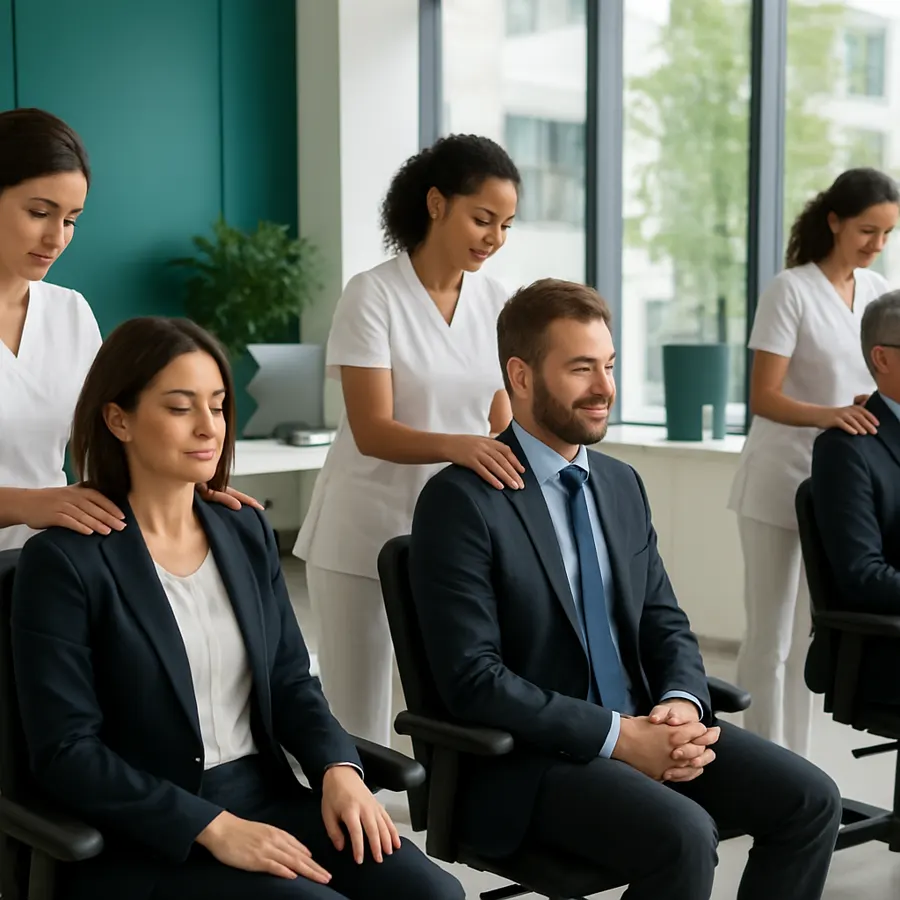Programa de bem-estar corporativo da Massoesthetic